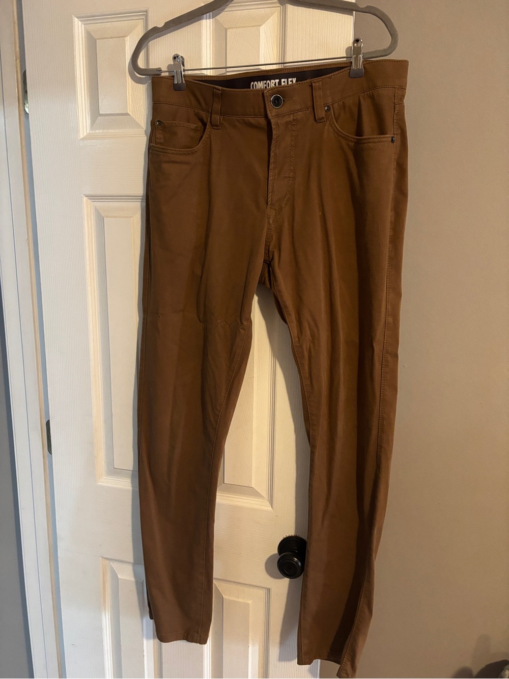 Comfort Flex Men's Tan Stretch Chinos